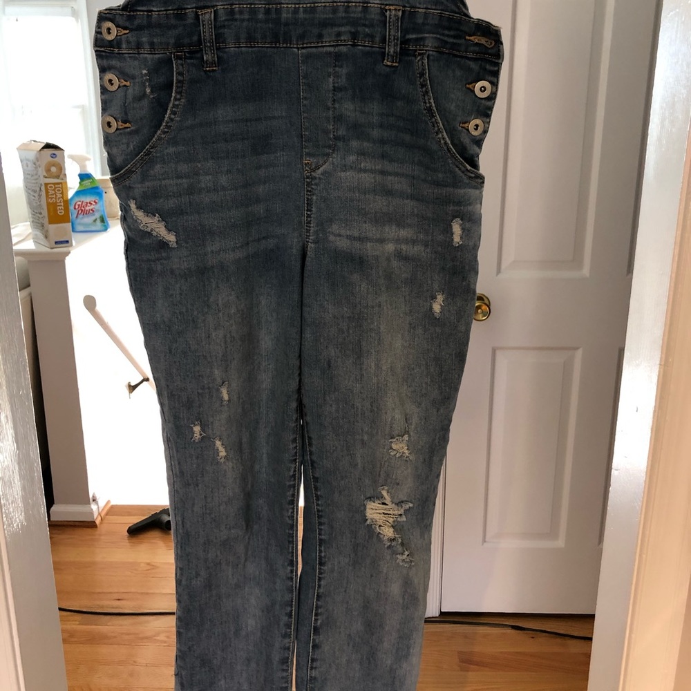 Bib overalls denim